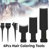 6Pcs/Set Professional Hair Applicator Brush Hairdressing Hair Highlight Dyeing Board Plate  Salon