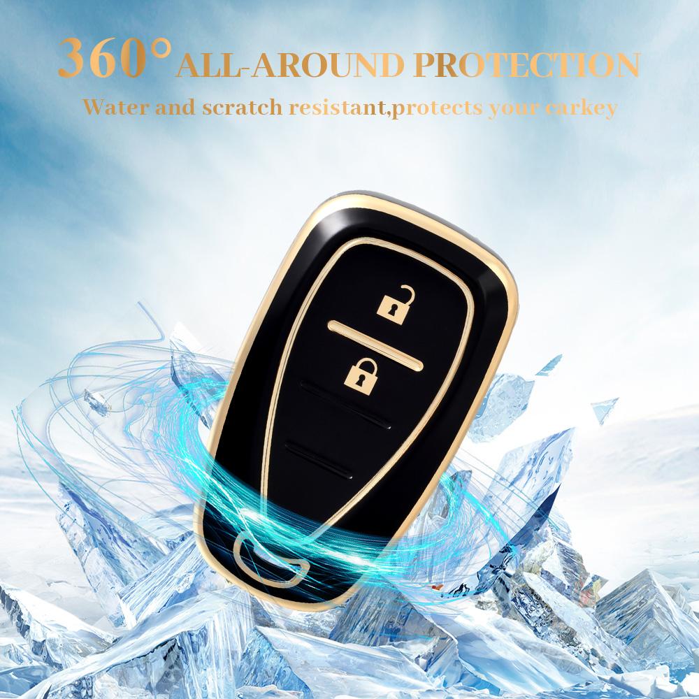 2/3 Button Car Key Case Cover For Chevrolet Malibu Blazer Traverse Cruze Spark Onix Sonic Bolt Camaro Volt Trax Seeker Equino