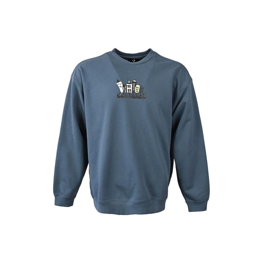 

New Converse Sweatshirts Men s Blue 10025464-A02 L