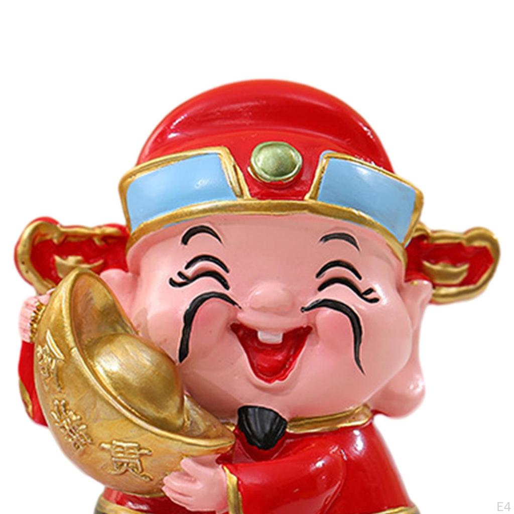 Chinese Year Wealth s Resin Figurine Mythological 2.8inch Tall