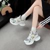 Popular women's breathable 2025 new spring platform versatile niche casual shoes sports women's shoes