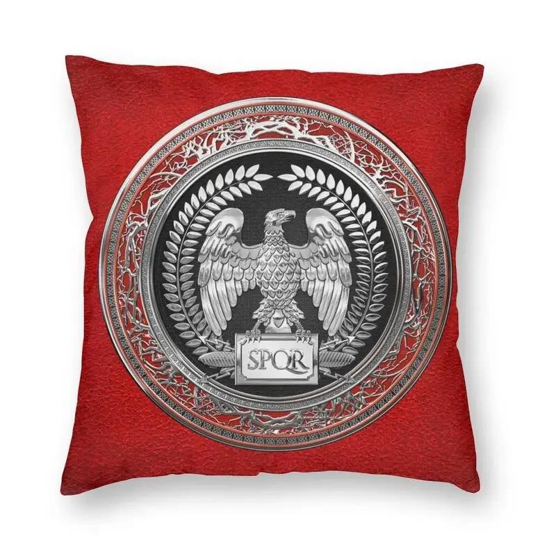 Gold Imperial Eagle Rome SPQR Cushion Cover Roman Empire Emblem Throw Pillow Case for Living Room Pillowcase Home Decorative