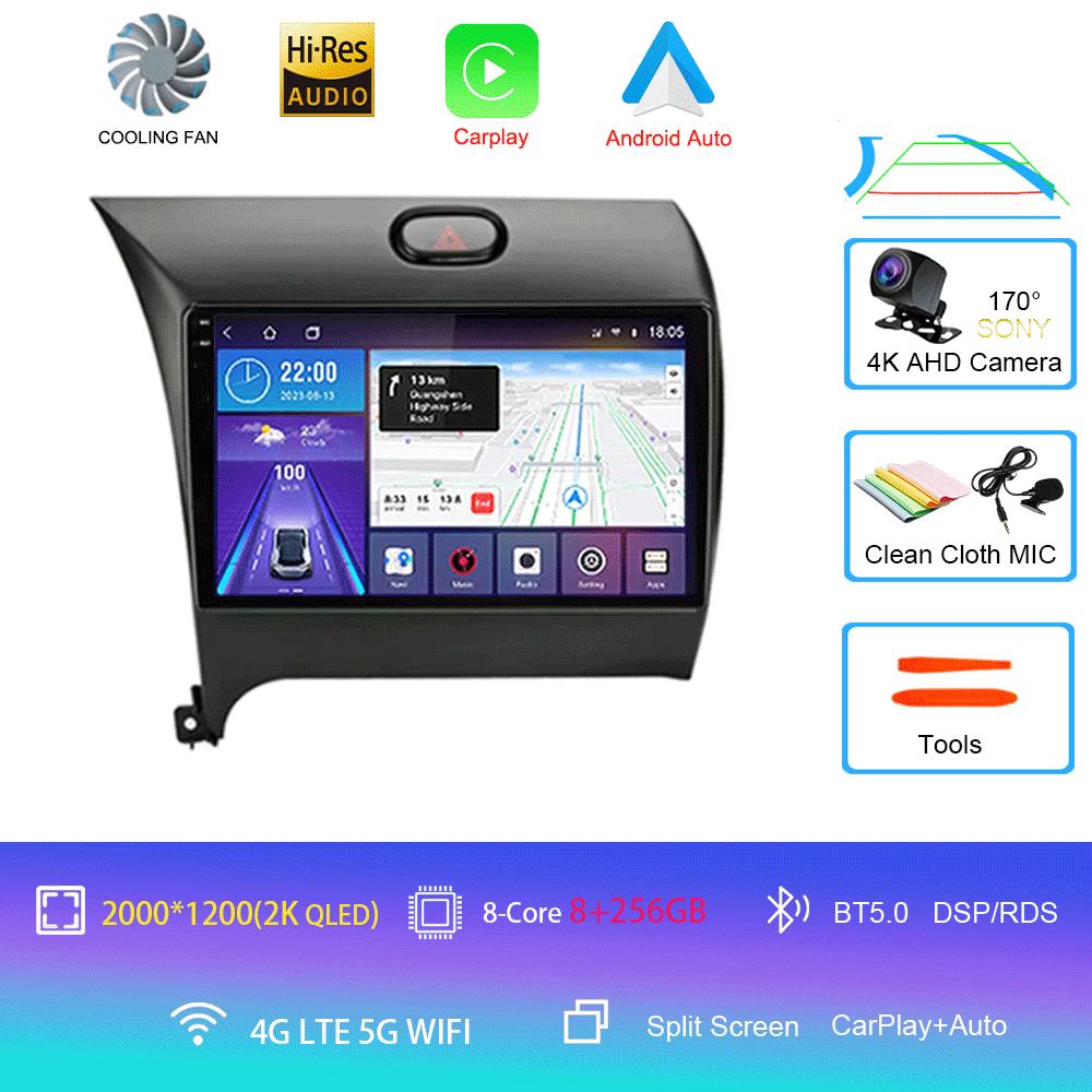 Android14 Carplay Auto For KIA K3 CERATO FORTE 3 YD Tuner 2013 2014 2015 2016 2017 video Player Multimedia Car Radio WIFI+4G DSP