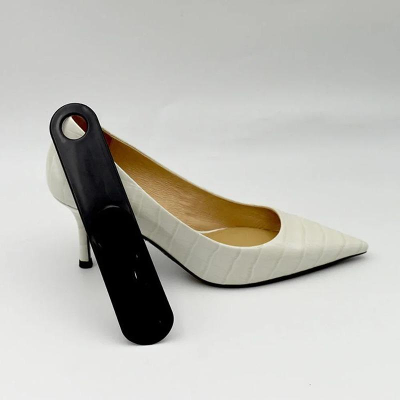 Flexible Sturdy Plastic Shoe Spoon Shoehorn Portable Shoe Lifter Helper Household Travel Wear Tool