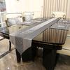 32*180cm with Tassels Wedding Party Supplies Rhinestones Luxury Velvet Diamante Sparkling Table Runner Table Palcemat