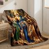 Heavenly Angelic Scene BlanketFlannel blanket for bedroom, living room, sofa, and nap