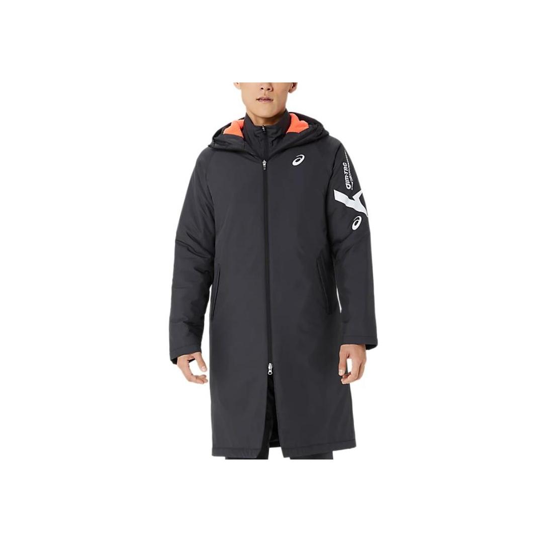 

Asics Aim-Trg Водонепроницаемая теплая хлопковая куртка с капюшоном Унисекс Куртка Черный 2031E735-001 XL