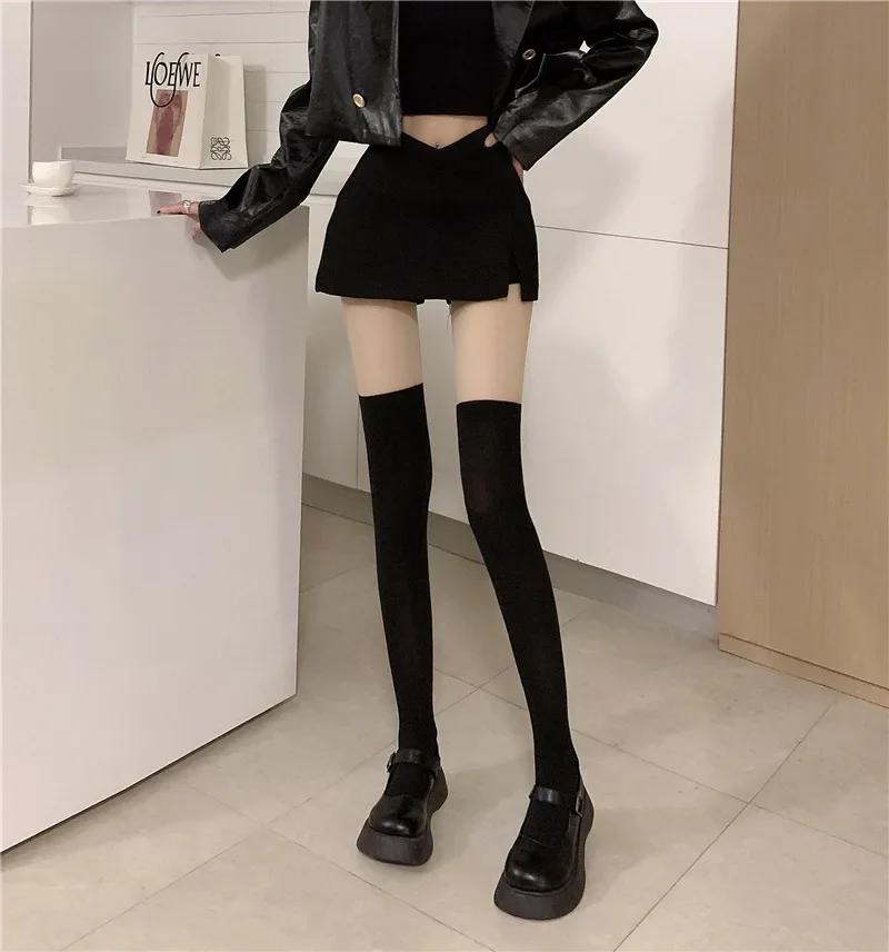Women s Stockings Pantyhose Patchwork Sheer Thigh High Stockings Tights Women Female Hosidery Over Knee Stripe Pantyhose