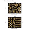 1/2/4PCS New Year Wallpaper Christmas Glitter Snowflake Window Sticker Electrostatic Wall Stickers Snowflake Door Glass Decor