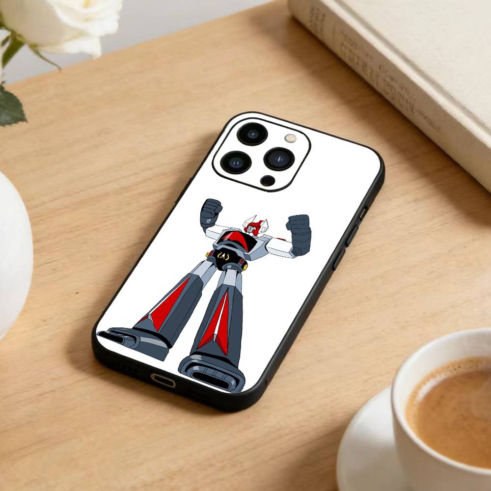 Anime Z-Mazinger Z Phone Case For iPhone 17 16 15 14 13 12 Max Plus Silicone Black Cover