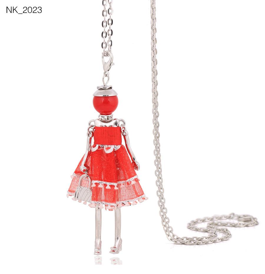 Cute Women Necklace Statement Lady Charm Long Trendy Necklace New Fashion Female Big Pendant Lovely Jewelry Gift