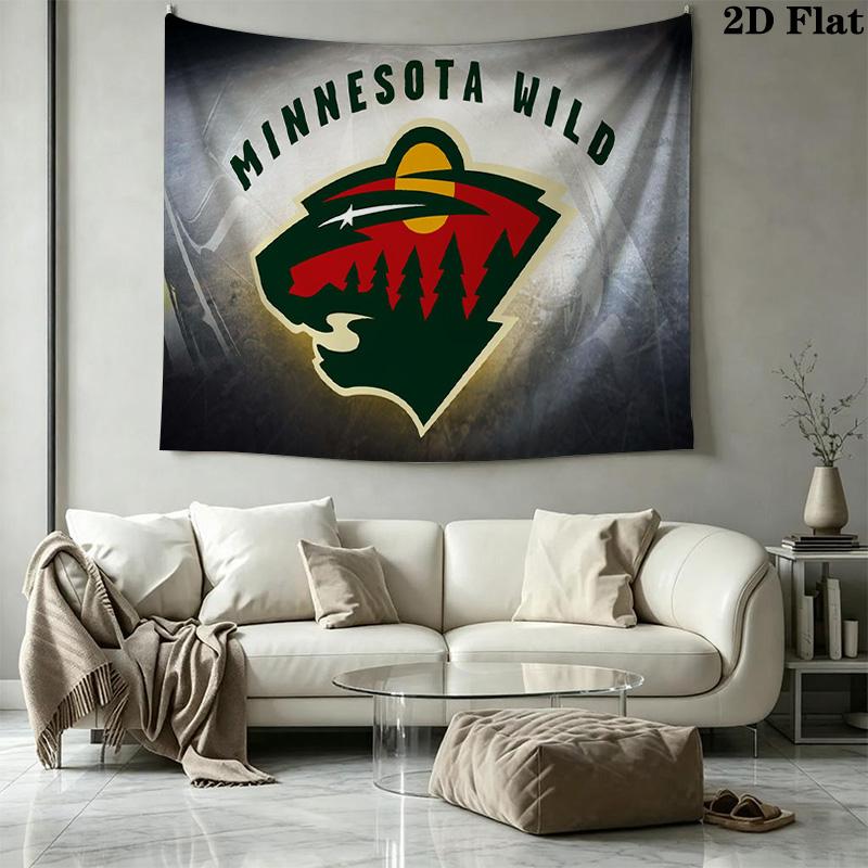 Minnesota Wild Wall Tapestry Aesthetic Wall Hanging Printed Fabric Blanket Decorative Tapestries for Bedroom Living Room Home Decor