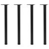 VidaXL 4 Height-Adjustable Table Legs 870 Mm Black
