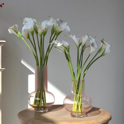 Artificial Calla Lily Flowers Long Stem Fake Flower Bouquet Real Touch Faux Latex Flower for Home Bedroom Office Wedding Party Event Decor