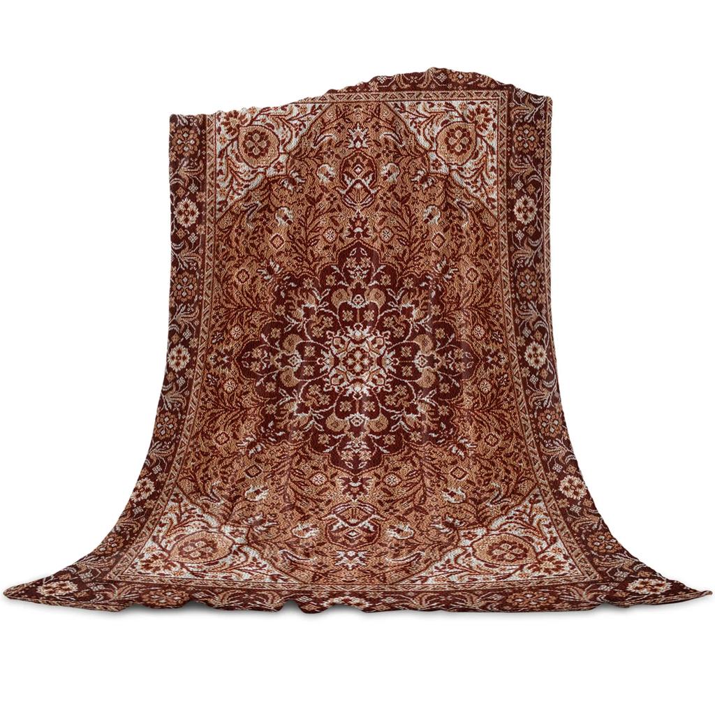 Vintage Floral Ινδικά Boho Ριχτάρια για Καναπέ-Κρεβάτι, Μαλακή Ζεστή Πλούσια Κουβέρτα, Τέλεια Δώρα για Χριστουγέννες