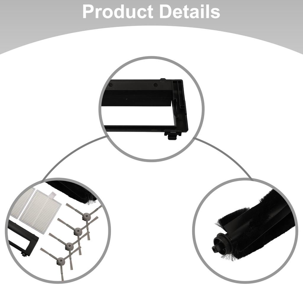 For Eufy For RoboVac L50 L50 SES L60 For Hybrid Side Brush Filter Brush Cover Replacement Spare Part Vacuum Cleaner Kit