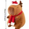 Simulation Capybara Plush Toy Cartoon Capibara Fluffty Doll Christmas Capybara Plush  Birthday Gift