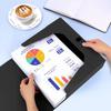 11pcs 7.5cm Blue File Box Thickened Folding Black File Box A4 Data Test Paper Storage Box Large Capacity Office Supplies