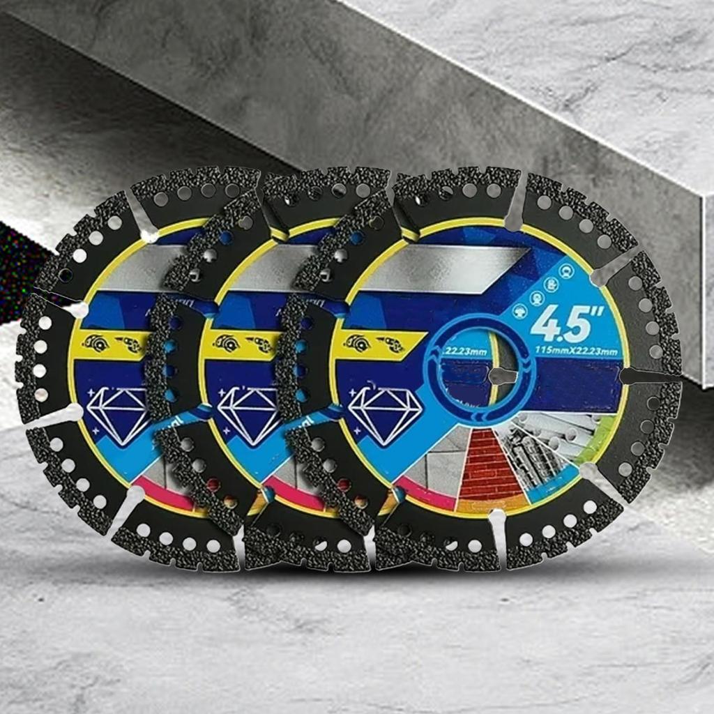 Grinding Saw Disc 3-Piece Multi-Purpose Cutter Discs Cutting Wheel Tools For Tiles Marbles Concrete Steel PVC Pipes Stones Metal