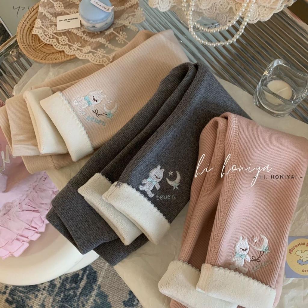 Dívčí fleecové legíny Podzim Zima Korejský samet Teplé kalhoty 1-6 let Dívka Neformální Zesílené kalhoty