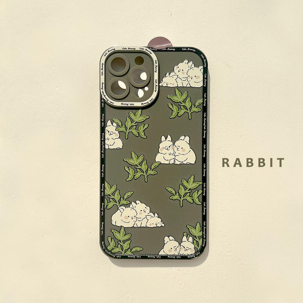 

Pastoral Forest Rabbit Suitable for Iphone15promax Apple 14 Mobile Phone Case 11 Retro Xr Silicone 13 Soft Shell 12pro(6.1)