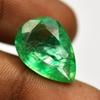ZAMBIAN Natural Green Emerald 9 Ct Pear Shape CERTIFIED Loose Gemstone
