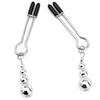 Adjustable Metal Nipple Ring Clamps BDSM Breast Toy with Bell for Women Couples Flirt Game Bell-End Sensual Adjustable Clamps