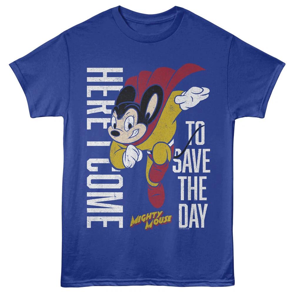 Mighty Mouse Cartoon Here I Come To Save The Day Men s T Shirt 3XL