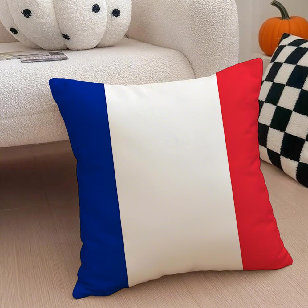 City Romantic Paris France Cushion Cover Throw Pillow Cover Hidden Button Durable Polyester Chair Cushion