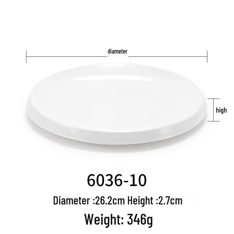 

Melamine Round Concave Dinner Plate