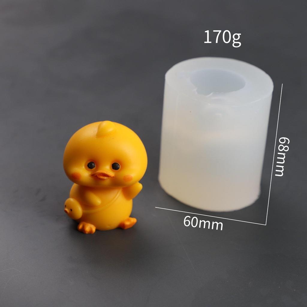 3D Gelbe Ente Silikonform für DIY Kuchen, Aromastein, Kerze und Heimdekoration