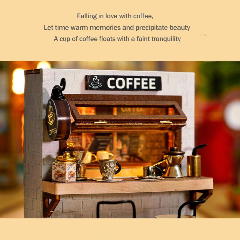 Mini Miniature Doll House DIY Small House Kit Making Room Toys Home Bedroom Decorations With Furniture Wooden Craft DollHouses