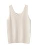 Women's 100% Pure Cashmere Knit Vest - Sleeveless Warm Waistcoat for Autumn/Winter