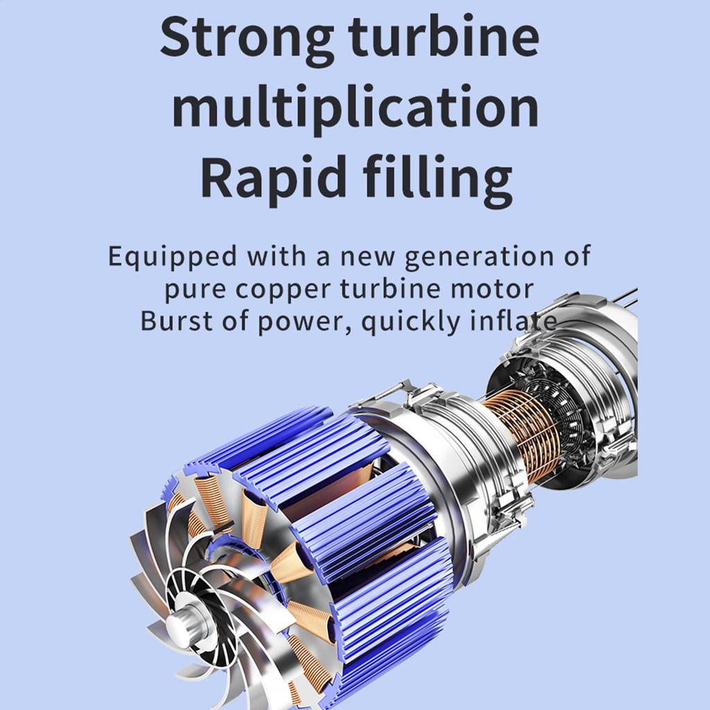 Portable Tire Inflator Portable Auto Shut Off Automotive Inflation Tool Air Pump For Auto For Motorcycles Bikes Bicycle