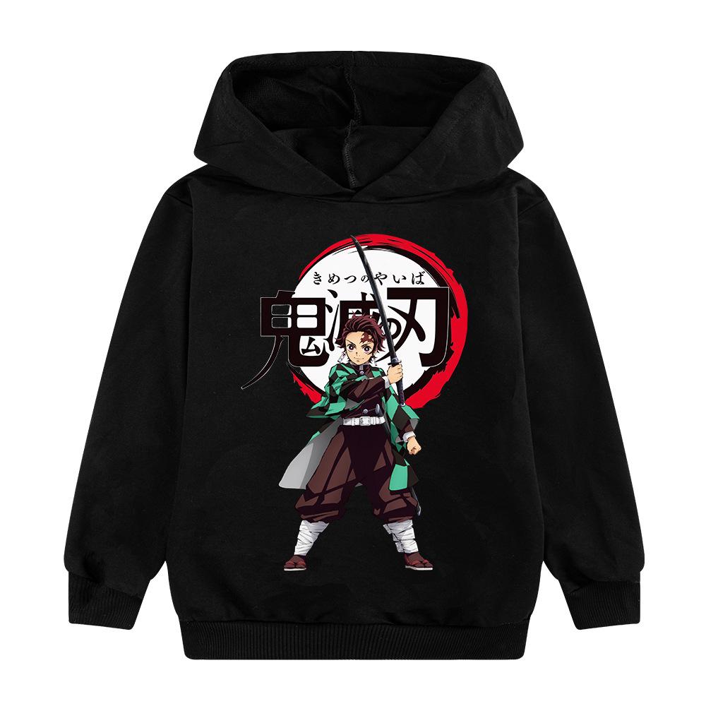 

Cool Children s Clothes From The Japanese Anime Demon Slayer Renautumn Winter Outdoor Girls Boys Clothes 150 чорний
