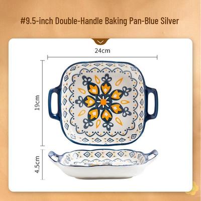 Wuhe Qingkui Keramik Auflaufform mit Doppelgriff