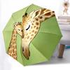 1pc Giraffe Love One Umbrella  a Plastic Hle, Compact  Stylish, with a Vibrant Cartoon Pattern, Perfect  Home, Travel