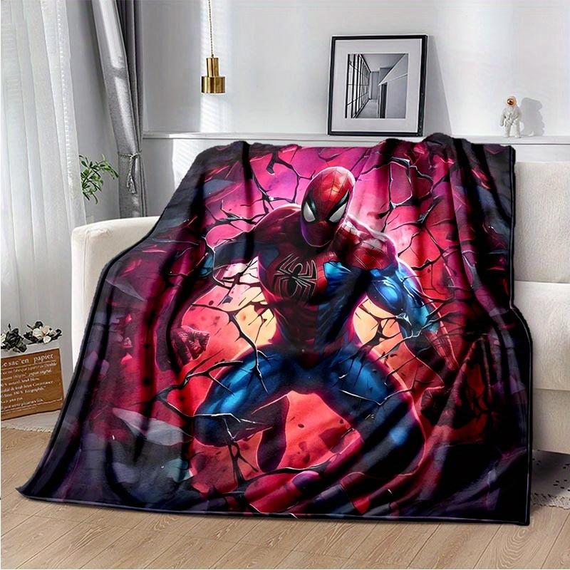 1pc Spider-man Printing Blanket - Soft, All-Season Throw for Living Room, Bedroom,Personalized Gift with Adorable Cartoon Design