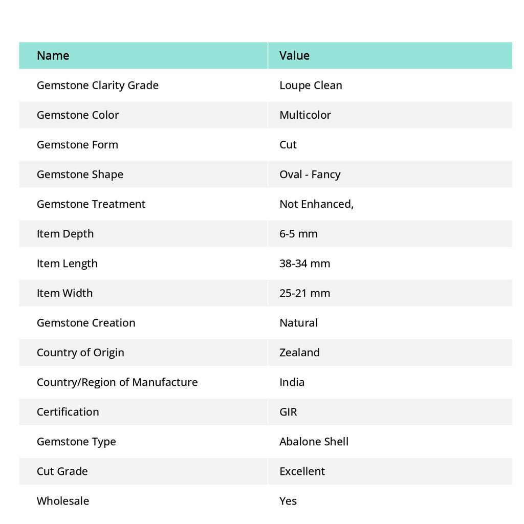 Oval-Pear Abalone Shell Gemstone 96.60 Ct Pair 925 Silver Pendant Healing Stone AR-1704-S