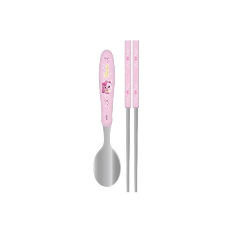 Princess Catch! Teenieping Spoon, Fork & Chopsticks Set (Heartsping , Claireping, Boniping, Graceping, Silkping) (24 Options)