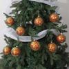Christmas Tree Baubles, 9-Piece Colorful Plastic Sequined Sphere Decoration for Holiday Tree, Windowsills, Wreaths, Party Backdrops