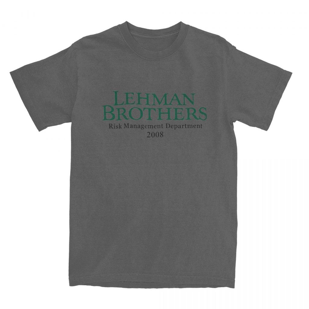 Lehman Brothers Risikomanagement T-Shirt 2008 Finanz-Baumwoll-T-Shirts Bank Hippie-T-Shirt für Strand Freizeit Kurzarm-T-Shirts
