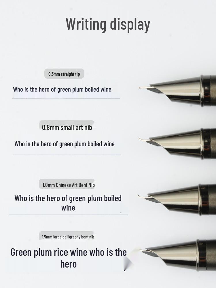 High-End Calligraphy Fountain Pen with Hard Nib for Artistic Writing, Practice & Signature - Ideal for Adults and Men