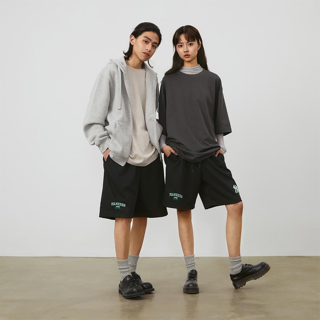 New MLB College Style Series Casual Shorts Unisex Black 3ASPV0143-50BKS