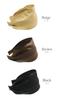 VINGTAINE Wide Satin Hair Headband, Wedding, Party, Accessory, Black, HK-35-BK