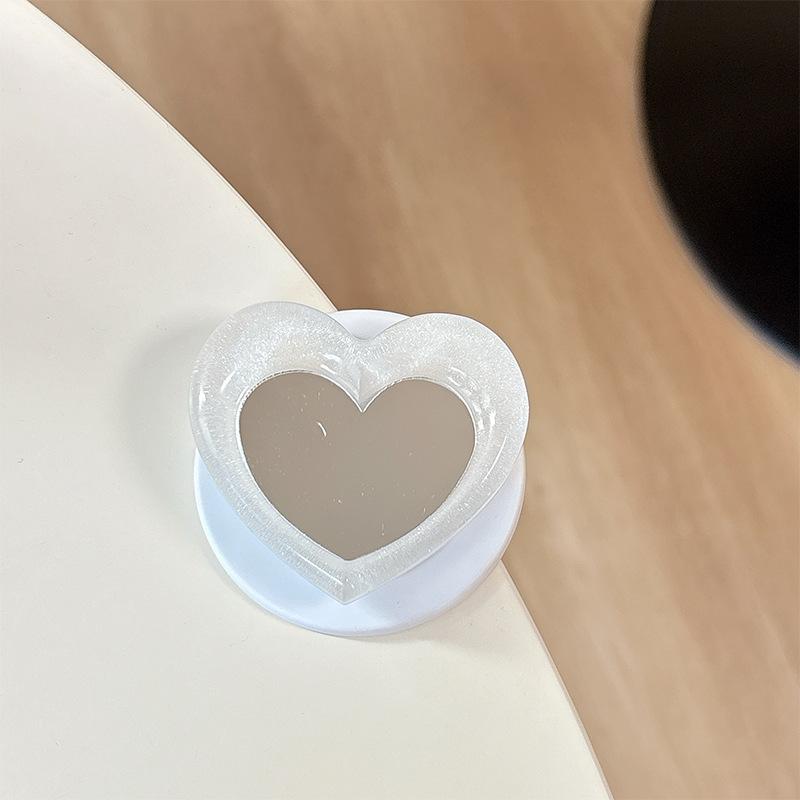 Love Mirror, Mobile Phone Airbag Bracket, Magnetic Suction Portable Makeup Mirror, Small Fresh Japanese Ring, Lazy Desktop Bracket.