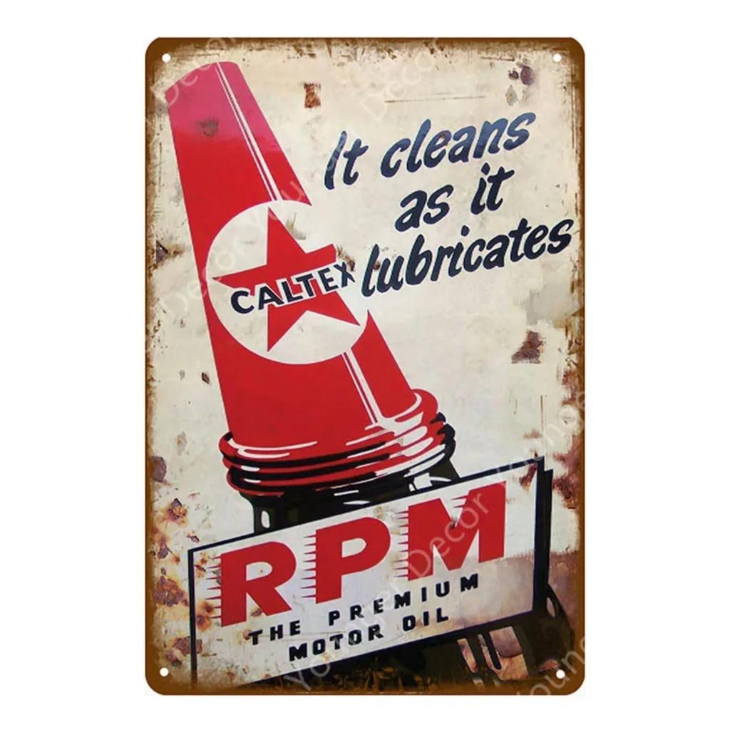 Vintage Motor Gasoline Metal Signs Tin Poster Retro Bar Pub Garage Decor Gas Station Decorative Wall Plaque