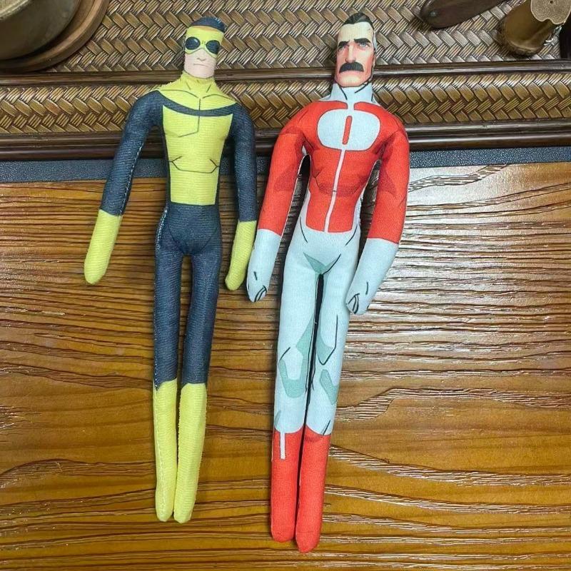 28cm Anime Invincible Omni-Man Super-héros DC Cosplay Poupée en Peluche Figure de Souris Abstraite Squelette en Fil Métallique Corps Entier Articulable Cadeau