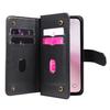 For iPhone 16e Leather Case with 10 Card Holder Phone Cover Stand