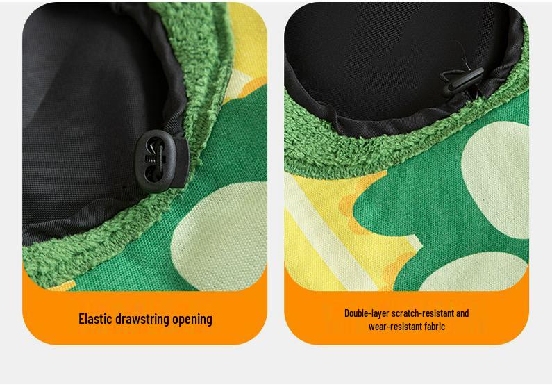 Portable, Breathable Canvas Cat Carrier Bag: Large Capacity, Lightweight, Crossbody, Head-Out Design, Cartoon Style for Travel